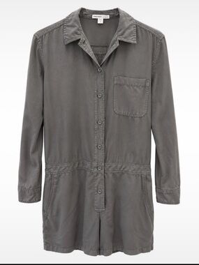 James Perse Women's Green Utility Romper